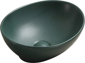 Mexen Elza chiuvetă de blat 40 x 33 cm, verde închis mat - 21014047