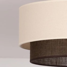 Brilagi - Plafonieră LED BOHO STYLE 1xE27/15W/230V Ø 40 cm crem/maro