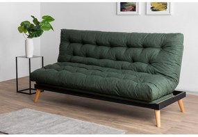 Canapea extensibilă Sakotta (Verde + Lemn). 1107029