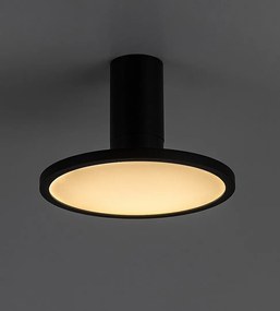 Plafoniera LED din metal negru reglabila Ovidia