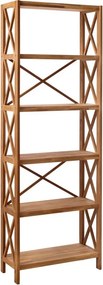 Etajeră în culoare naturală din lemn de stejar 70x198 cm X-Shelf – Unique Furniture