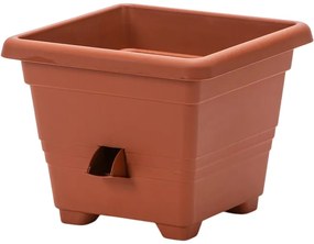 Ghiveci autoudare BERGAMOT Plastia 25 x 25, 25 x 25 cm, 25 x 25 cm