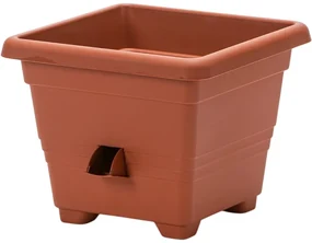 Ghiveci autoudare BERGAMOT Plastia 25 x 25, 25 x 25 cm, 25 x 25 cm