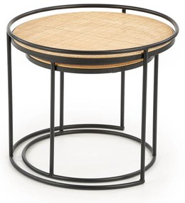 Set masute de cafea Ratan Natural, LIDINGO