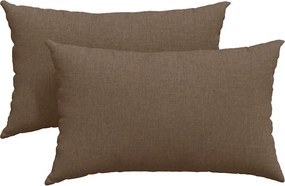 vidaXL Perne pentru canapea 2 pcs Maro 50 x 30 cm țesătură