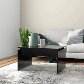 vidaXL Măsuță de cafea, negru, 68x50x38 cm, lemn prelucrat