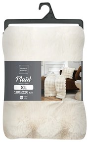 Pătură crem din micropluș/cocolino 180x220 cm Mounty – douceur d'intérieur