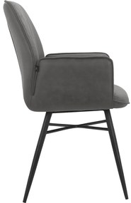 Scaune de dining gri-antracit 2 buc. Anzo – Støraa