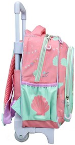 Prințesele Disney Ariel rucsac de grădiniță pe roți, geantă 30 cm