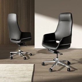 Scaun de birou modern piele sintetica Black