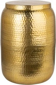 Masuta auxiliara design unicat Orient Storage 35cm, auriu