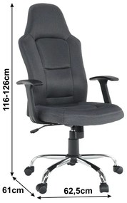 Scaun de birou Georgann gri. 752251