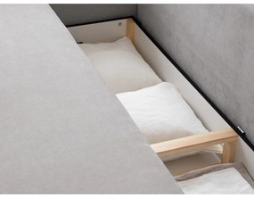 Canapea bej extensibilă, cu spațiu de depozitare 231 cm Elen – Micadoni