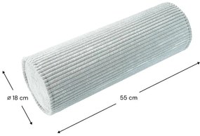 Pernă decorativă pentru copii verde-mentă cu tapițerie din catifea reiată Roll – Wigiwama