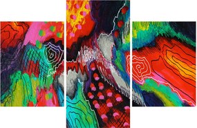 Tablou abstract - culori (90x60 cm)