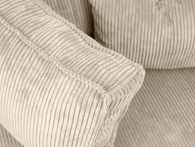 Canapea colt extensibila SMART COSARO crem, cu colt bilateral + 2 perne CADOU