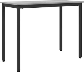 vidaXL masă Gri Sonoma 100 x 50 x 76,5 cm Lemn ingineresc și oțel