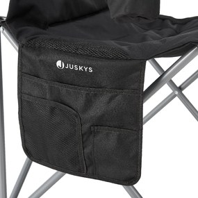 Juskys Scaun de camping Lido - negru