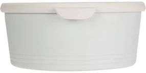 Set de caserole EH din plastic 3 buc, crem