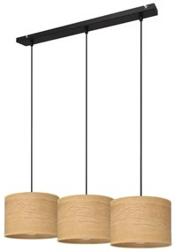 Lustră pe cablu ALBA 3xE27/15W/230V maro/negru