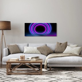 Tablou cu cercuri colorate (120x50 cm)