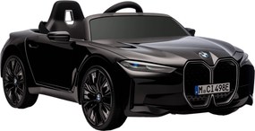 Mașină electrică pentru copii 3-8 ani cu licență BMW cu telecomandă, claxon și faruri, 115x67x45cm negru-roșu-albastru deschis HOMCOM | Aosom Romania