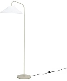 Lampadar crem cu abajur din sticlă (înălțime 158 cm) Solid – Hübsch