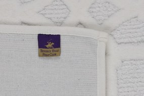 Set 2 covorase de baie, Beverly Hills Polo Club, Elena Cream, 100% bumbac