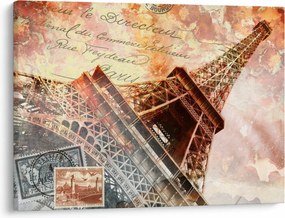 Tablou - Turnul Eiffel în stil vintage (70x50 cm)