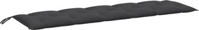 vidaXL Pernă bancă de grădină, melanj antracit, 180x50x7 cm, textil