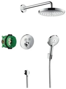 Sistem de dus incastrat termostatat Hansgrohe Design Raindance Select/S Shower Select, crom- 27297000