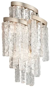 Aplica de perete LUX, design elegant, realizata din sticla venetiana lucrata manual  MONT BLANC