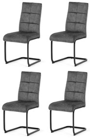 Set de scaune de sufragerie Vintage DCL-D1275GREY4, 4 buc