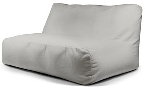 Fotoliu bean bag gri deschis cu tapițerie din țesătură bouclé Sofa Tube 160 – SLOWDOWN