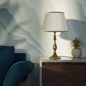 Veioza, Lampa de masa din alama stil clasic Petalo