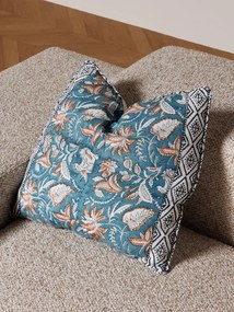 Pernă decorativă din bumbac, cu imprimeu floral, Pavot