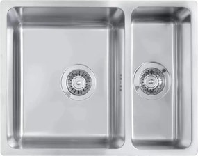 Chiuveta Deante Egeria inox satinat 2 cuve 58x44 cm