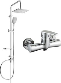 Mexen Kama Sven set de duș montat la suprafață cu cap de duș și baterie de duș, crom - 72540262-00