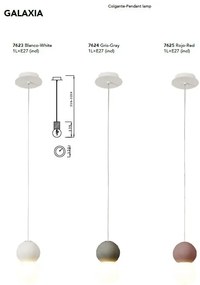 Pendul design modern decorativ GALAXIA gri
