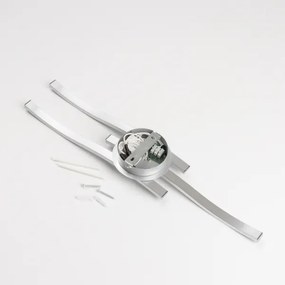 Plafonieră LED 3 x 6W, 230V, 3000K, argintie