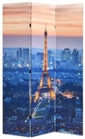 Paravan de cameră pliabil, 120 x 170 cm, Parisul noaptea