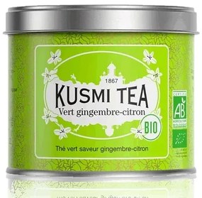 Kusmi Tea Organic Green Ginger Lemon, cutie/doză 100g