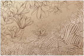 Tablou - Flori desenate (90x60 cm)