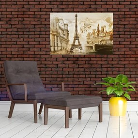 Tablou - Monumente din Paris (90x60 cm)