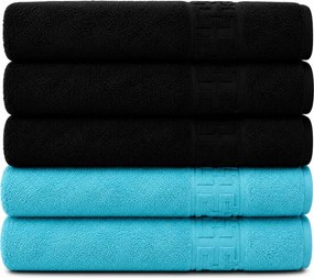 Set 5 Prosoape Premium, 100% Bumbac, Absorbante și Pufoase
