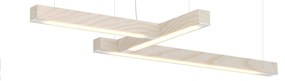 Lampă suspendată LED40 în forma cifrei 4, mai multe variante - TUNTO Model: frasin alb, ceară-ulei, form 4