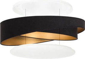 BRILAGI - Corp de iluminat LED dimabil VELVET TWIST LED/36W/230V CCT Ø 65 cm WT negru/auriu + telecomandă