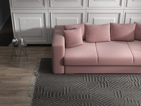 Canapea extensibilă dumonde cu ladă de depozitare si sezut confortabil din spuma high-density, Gloria Royal Roz 240x100 cm