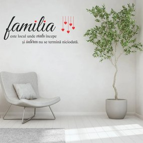 Sticker perete Familia, inimioare