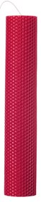 Lumanare naturala fagure din Ceara de Albine colorata - Rosu 7 cm, 40 cm, Rosu